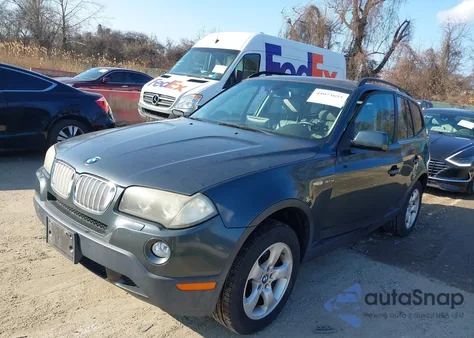 2007 BMW X3 3.0Si from USA, damaged, VIN WBXPC93407WF07339
